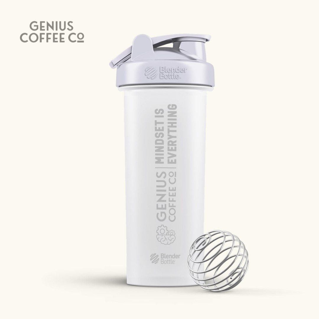 Genius Coffee Co x BlenderBottle® Protein Shaker